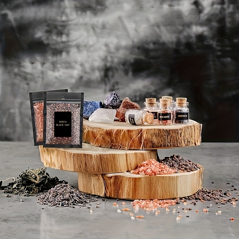 64pcs Large Witchcraft Starter Kit - Complete Wiccan Altar Set with Herbs, Candles, Pentagrams, Altar Cloth-like, Divination Tools & Bulk Synthetic Gemstones for Spells,, Witch Training - Women's Magical Gifts & DIY Witch