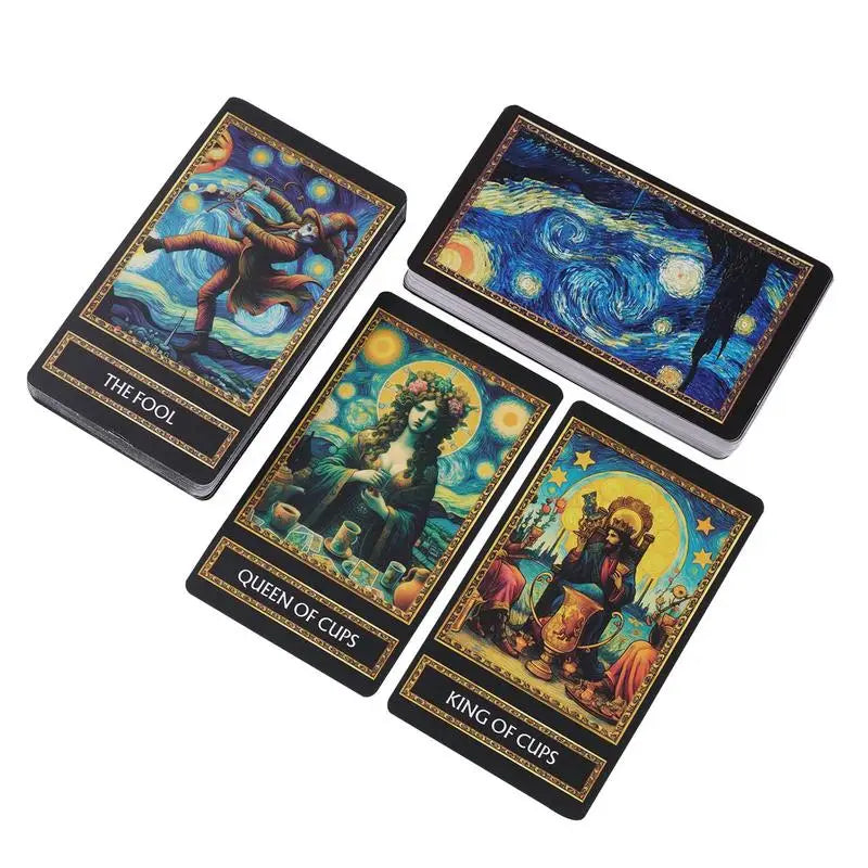 Fortune Telling Tarot Cards Starry Space Tarot Cards Divination Tools Standard Tarot Decks for Board Game Fate Divination