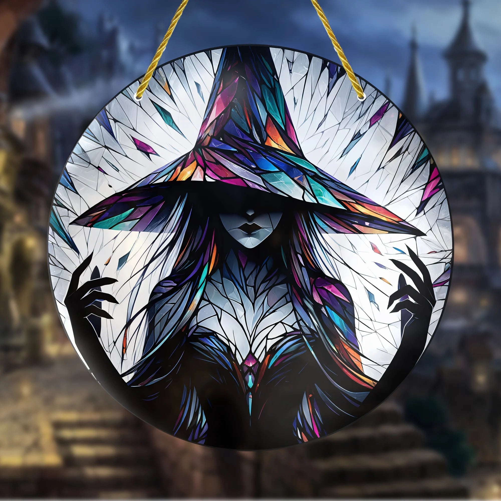 Witch Theme Catcher - Perfect for Halloween, Gifts, Home Decor Wall Art, Perfect for Porches, Bedrooms, Offices, Terrace