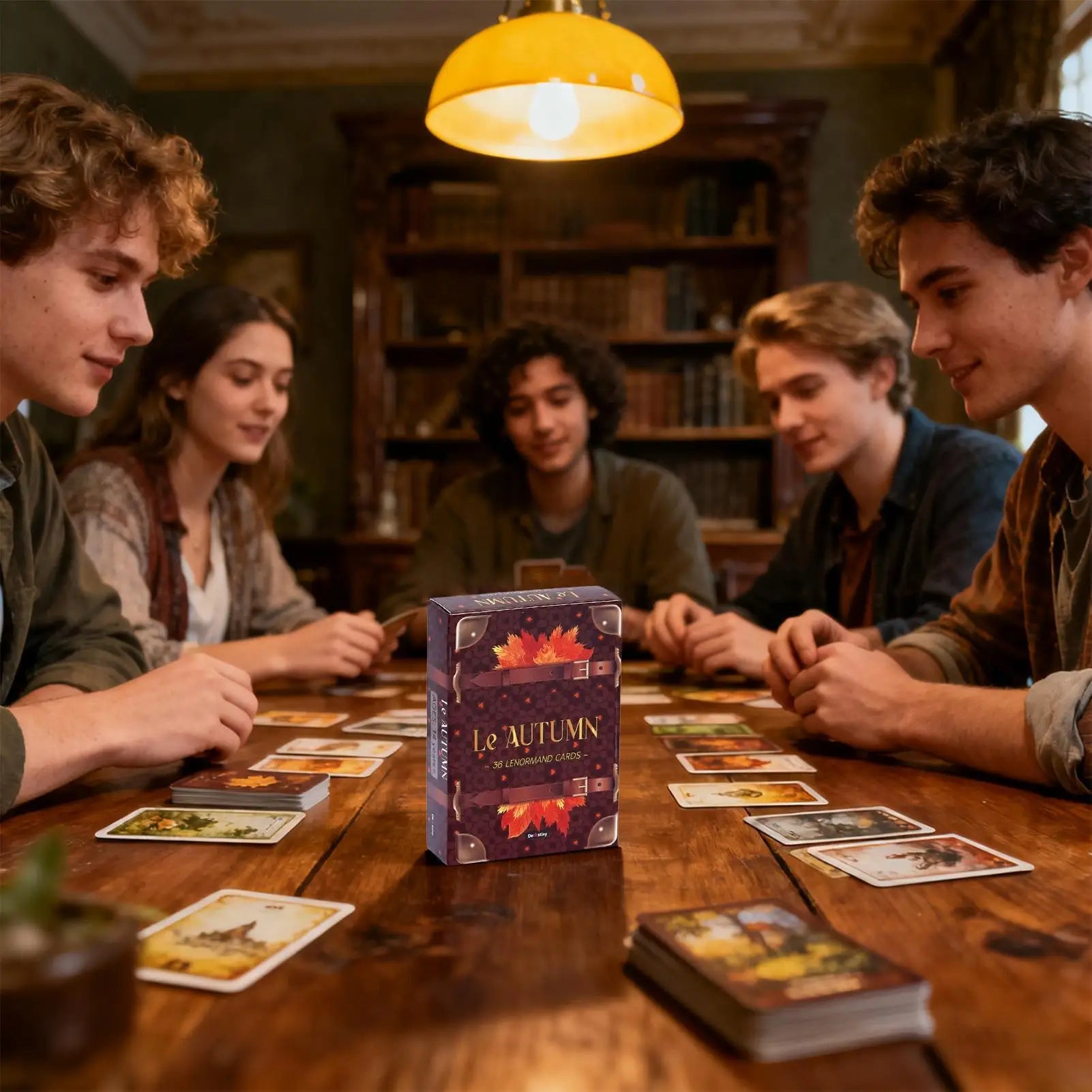 Tarot Cards 36 Pieces Fall Fortune Tarot Cards Aesthetic Divination Deck for Divination Meditation Learning Kids Teens Adults