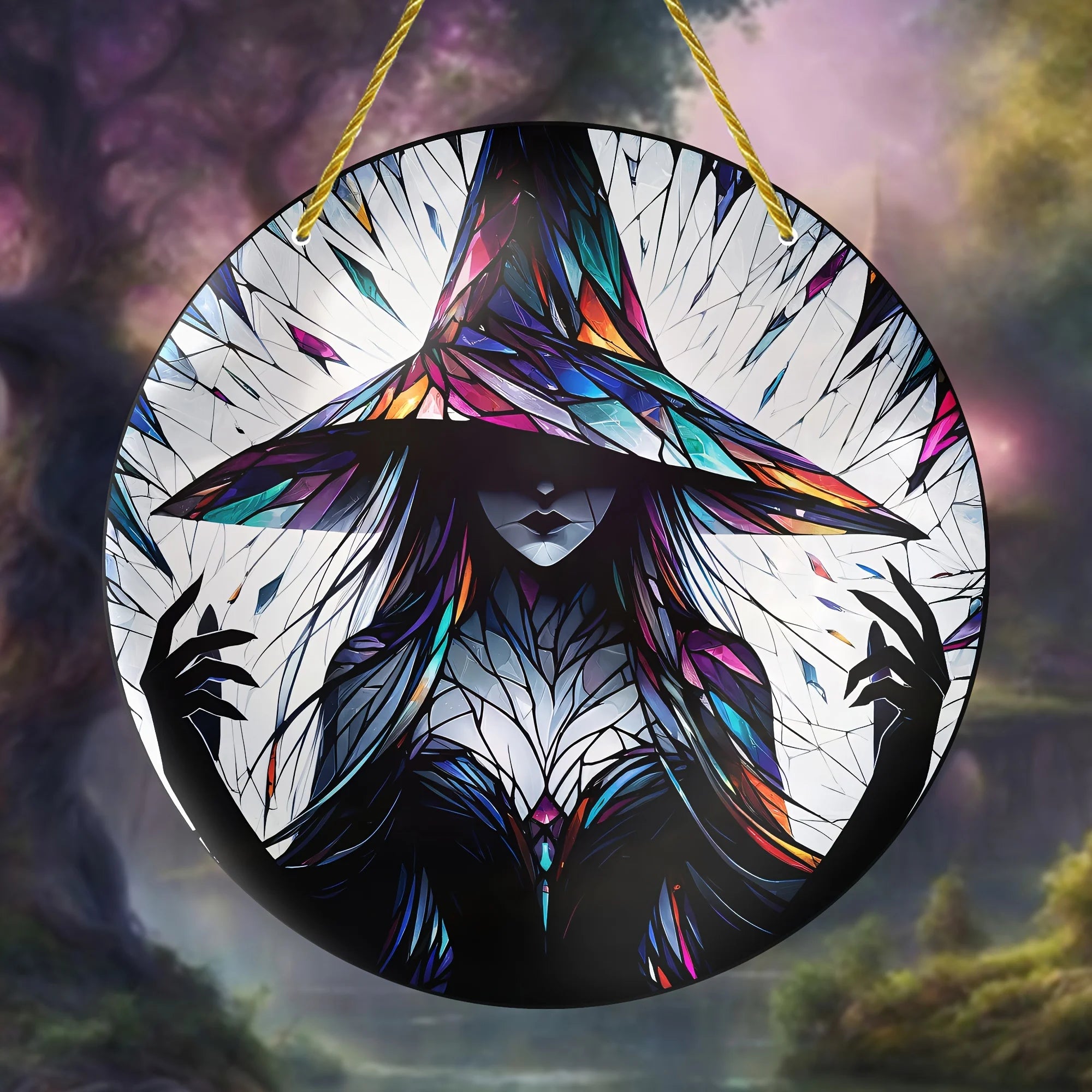 Witch Theme Catcher - Perfect for Halloween, Gifts, Home Decor Wall Art, Perfect for Porches, Bedrooms, Offices, Terrace