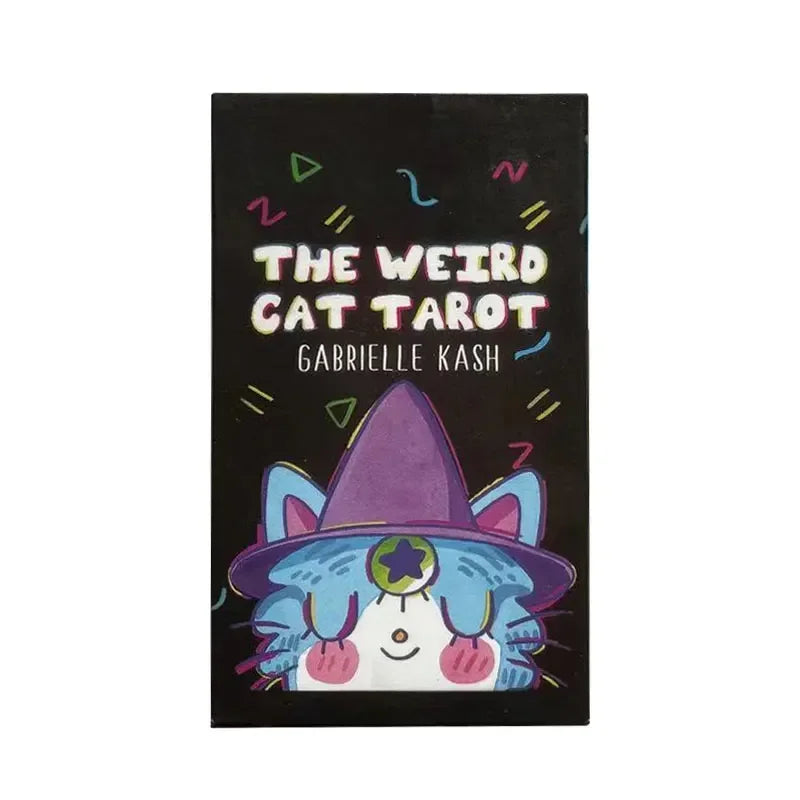 The Weird Cat Tarot English Card Game  Divination Game Gift Board Table Game Oracles and Divination Party Easy Tarot Board game