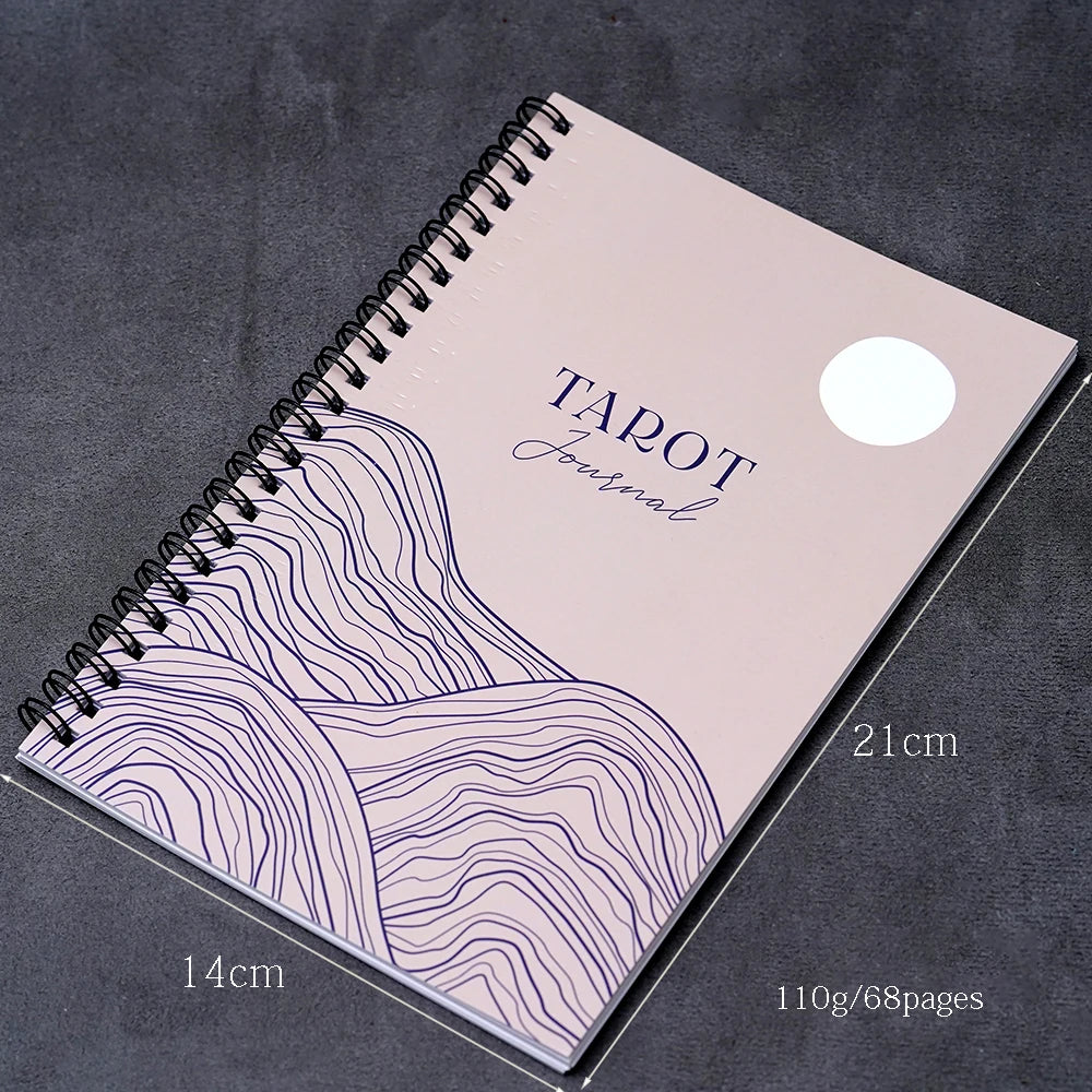 Tarot Journal 68 Pages Card Readings Spreads Major Arcana Cards Study Sheet Tarot Reading Mental Healing Decision-Making Astrolo