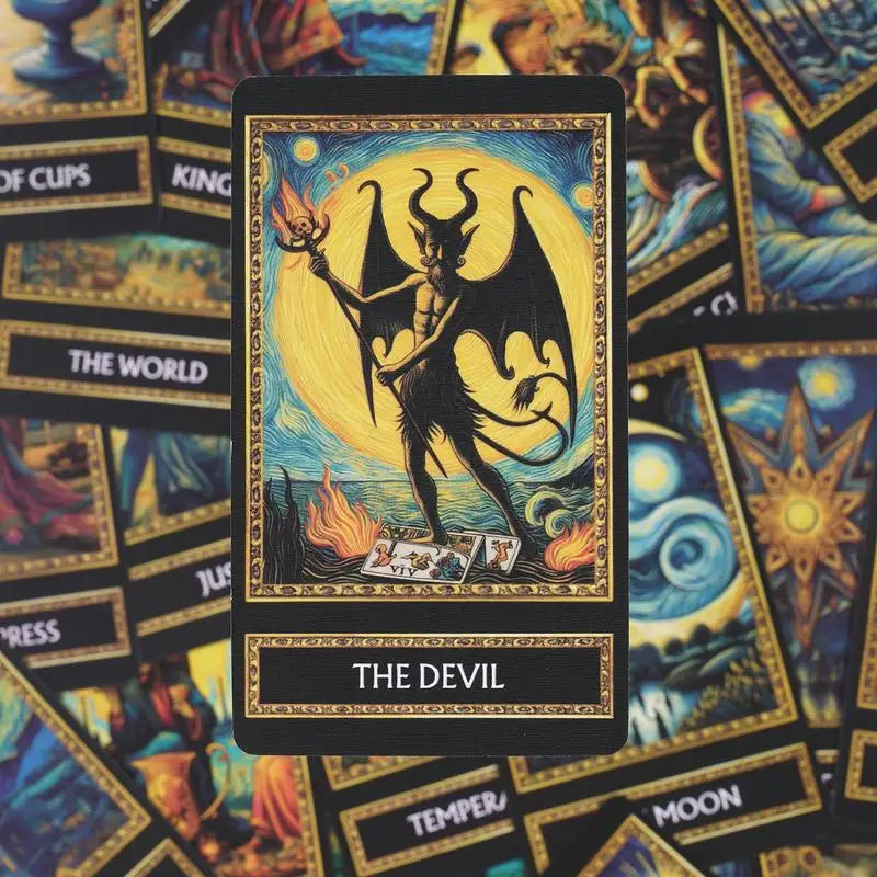 Fortune Telling Tarot Cards Starry Space Tarot Cards Divination Tools Standard Tarot Decks for Board Game Fate Divination