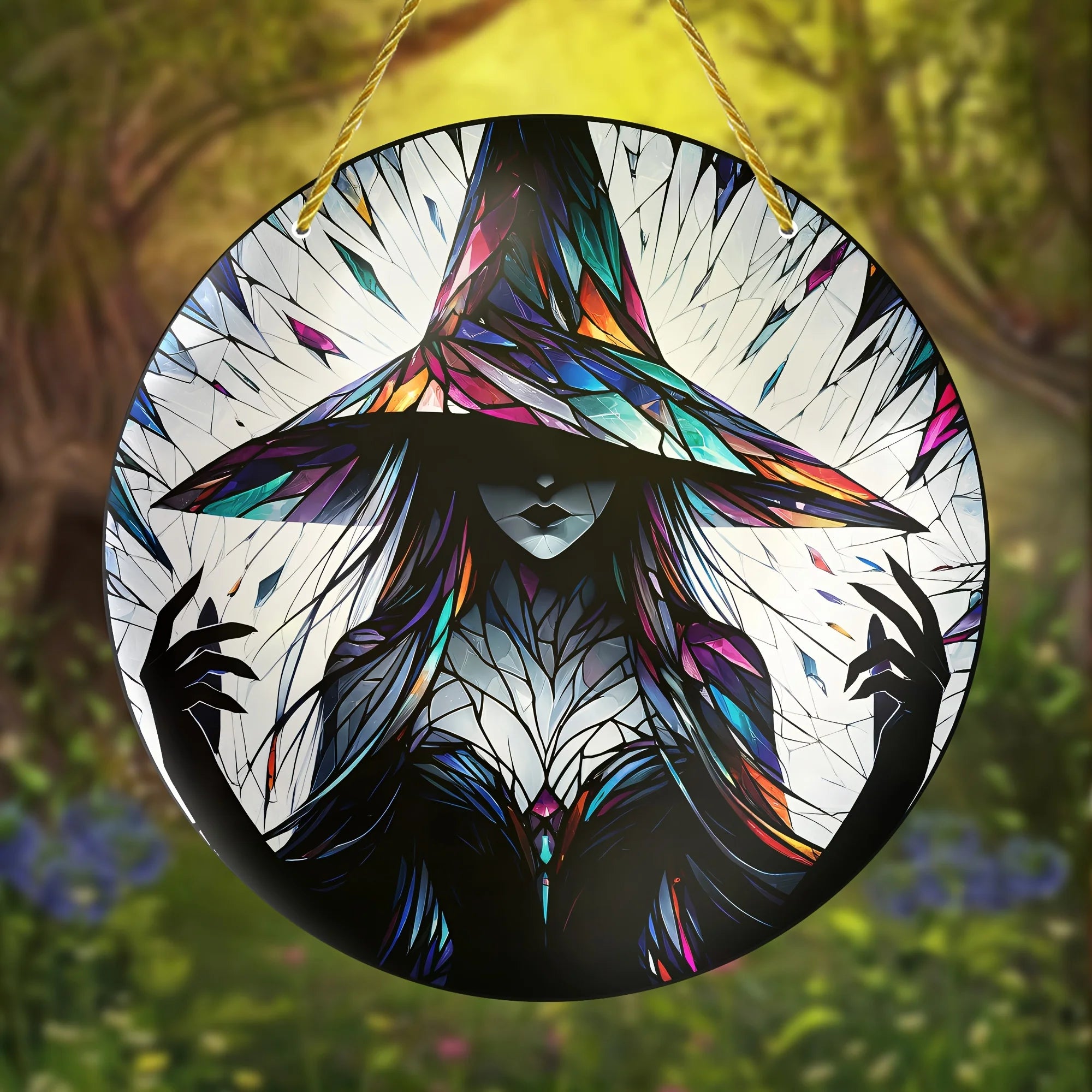 Witch Theme Catcher - Perfect for Halloween, Gifts, Home Decor Wall Art, Perfect for Porches, Bedrooms, Offices, Terrace