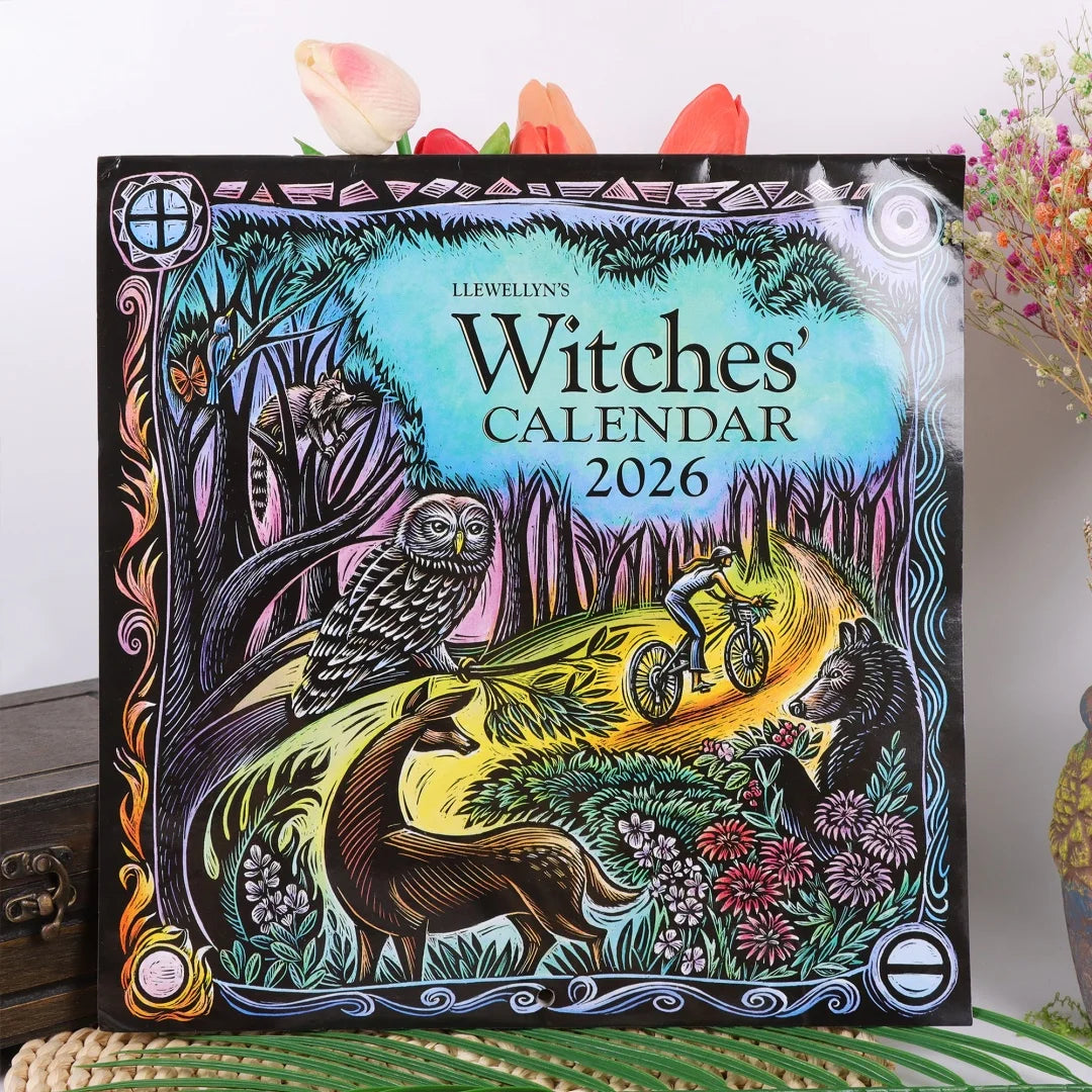 Witch CalendarWitch 2026 Gift Creative Personality Witches' Calendar for Altar Divination Magic Wall Decor New Year Gift