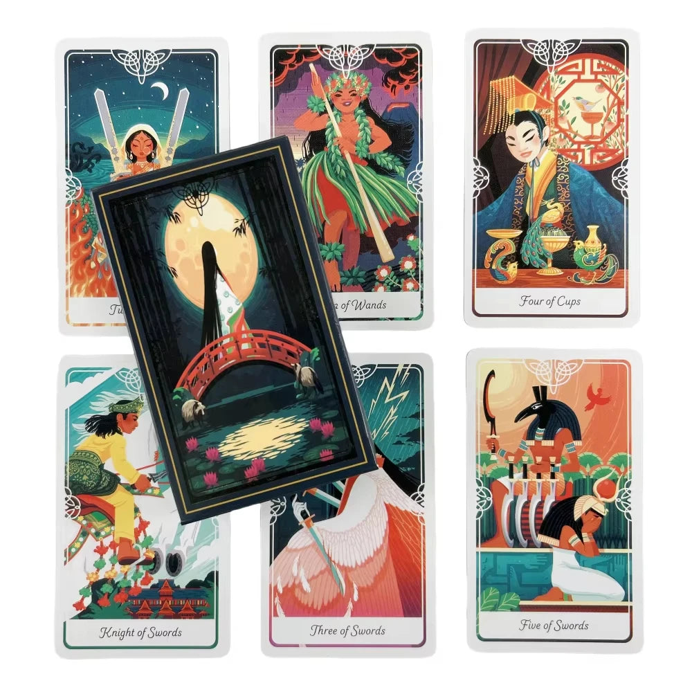 Tarot of the Divine A Deck and Guidebook Inspired by Deities Folklore and Fairy Tales from Around the World Tarot Cards Game