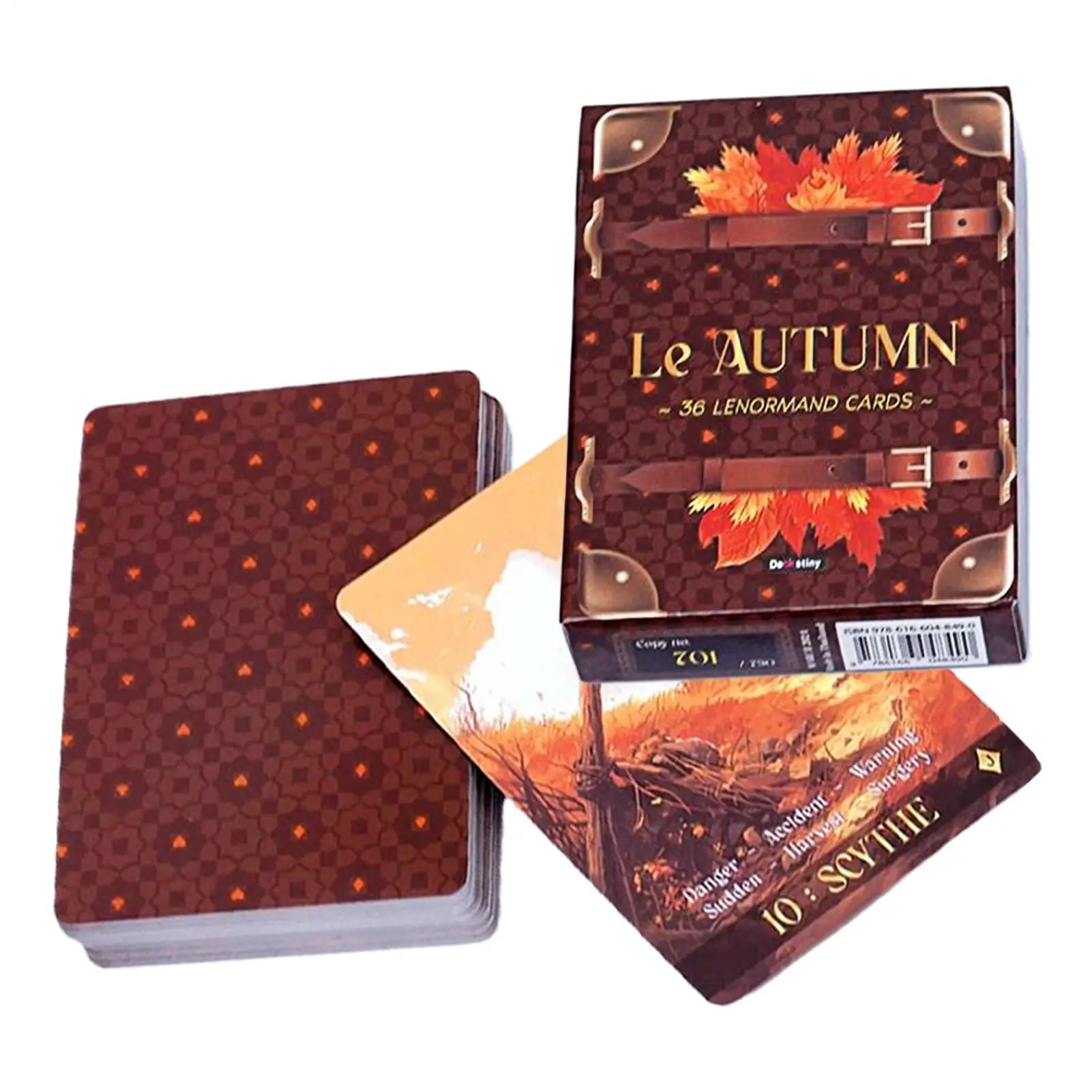 Tarot Cards 36 Pieces Fall Fortune Tarot Cards Aesthetic Divination Deck for Divination Meditation Learning Kids Teens Adults