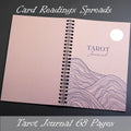 Tarot Journal 68 Pages Card Readings Spreads Major Arcana Cards Study Sheet Tarot Reading Mental Healing Decision-Making Astrolo