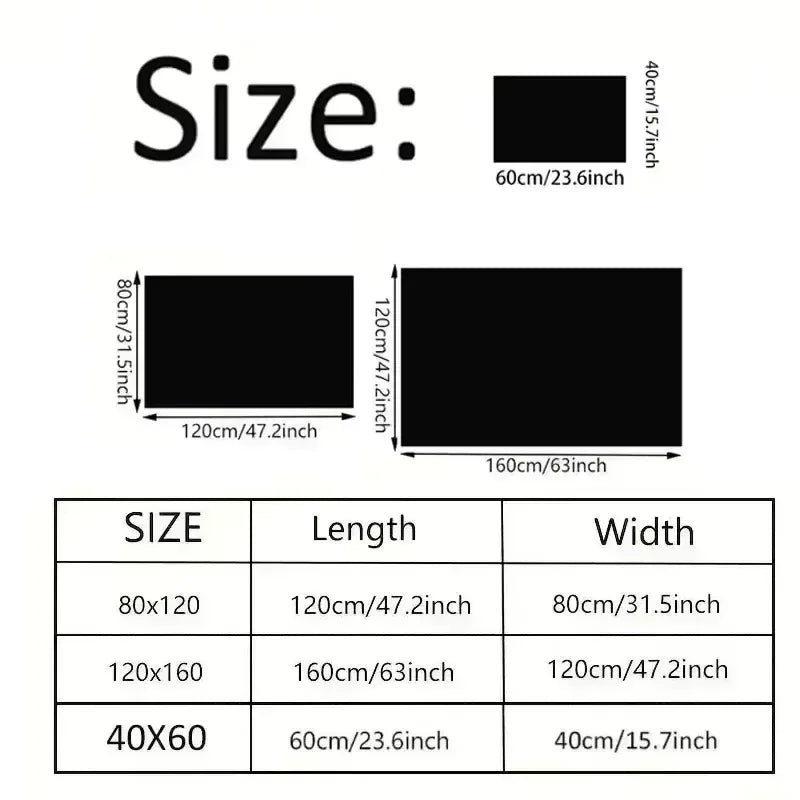 Triple Moon and Pentagram Altar or Tarot Witchy Floor Mat Black Witch Rug Gothic Decor Phases Divination Runic Carpet Gift