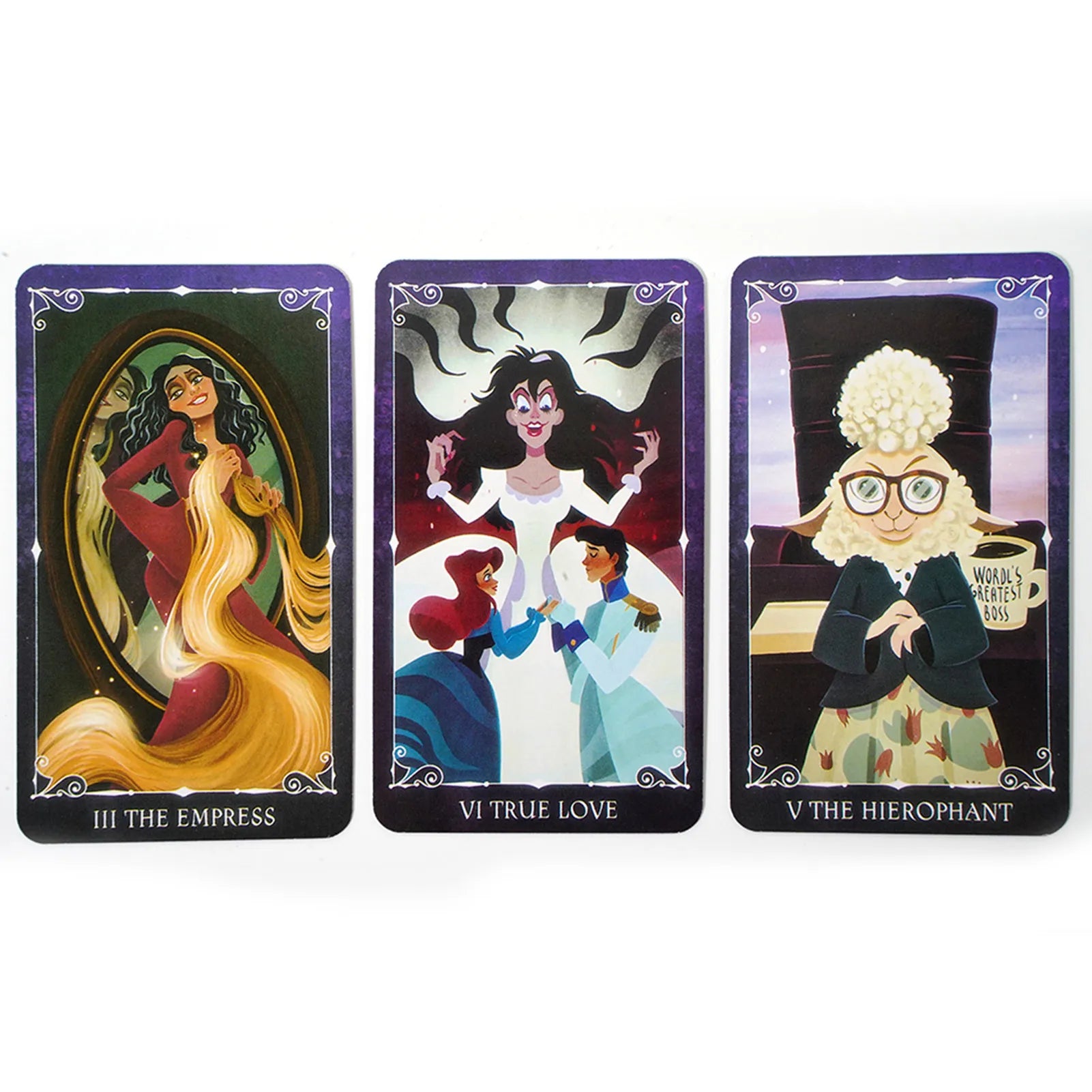 Tarot Oracle Card Mysterious Divination Comics Tarot Card Girl Card Game Board Game English Playing Cards Villains Tarot Deck