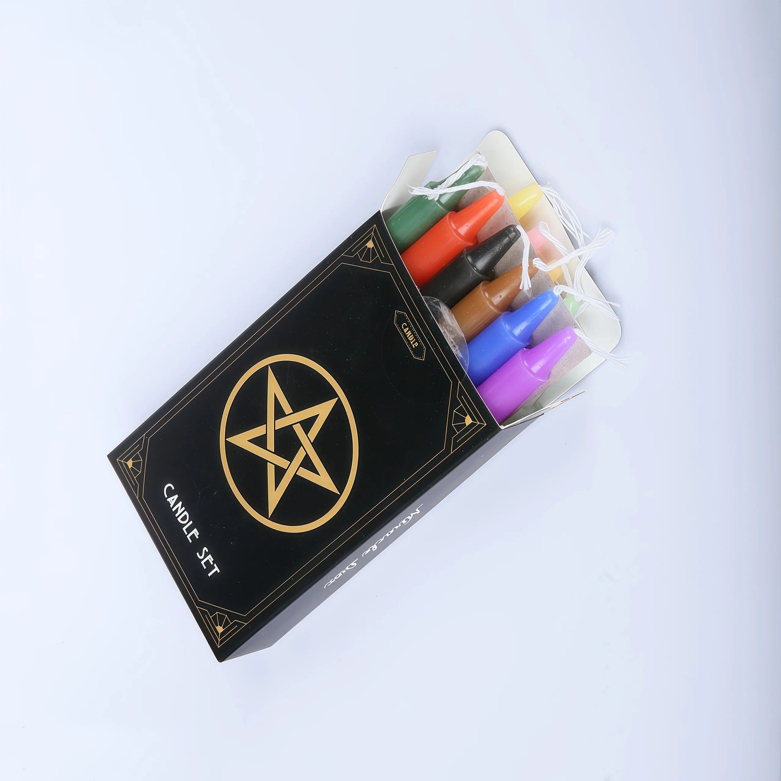 12-Piece Witchcraft Multi-Color Candle Kit, Witch Altar Starter Kit, Beginner Spell Kit, Witch Supplies Kit, Candle Witch Starter Kit