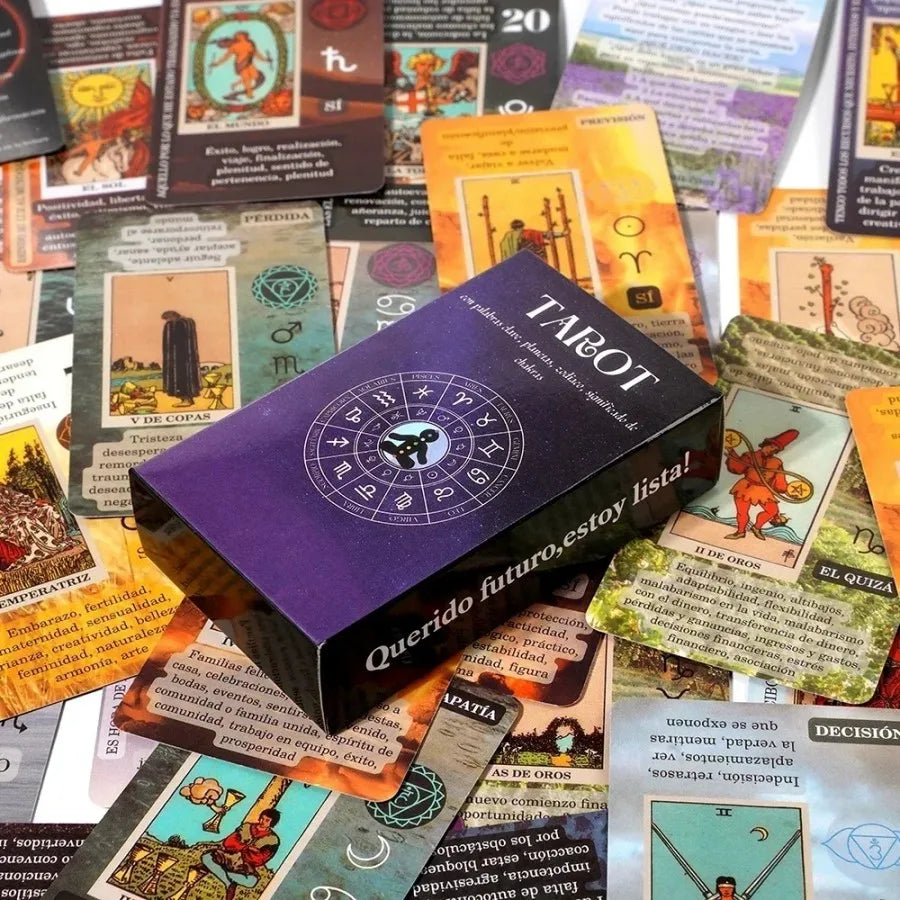 Learning Tarot Cards Training Tarot Cards Flexible Beginner Tarot Deck Spirit Oracle Cards With Meanings On Them For Beginners