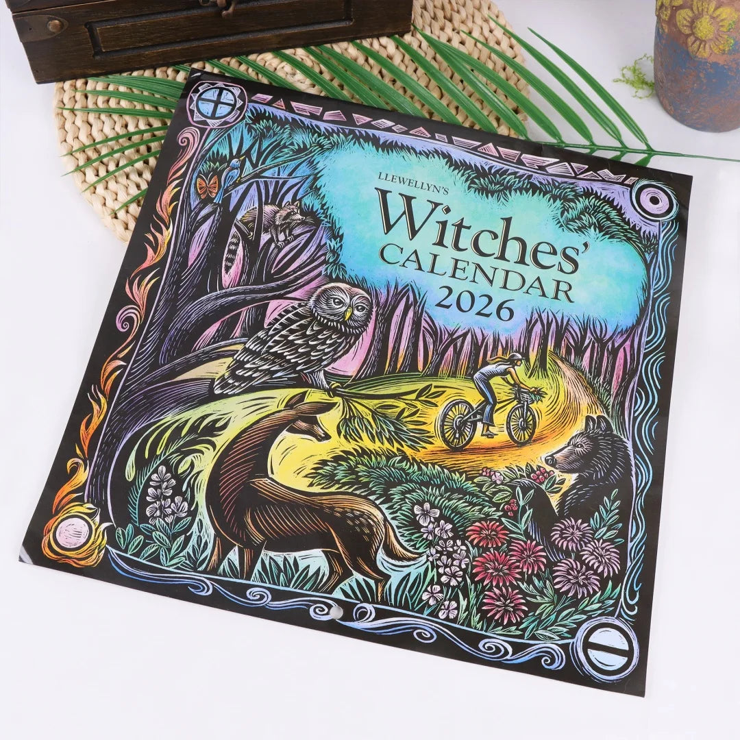 Witch CalendarWitch 2026 Gift Creative Personality Witches' Calendar for Altar Divination Magic Wall Decor New Year Gift