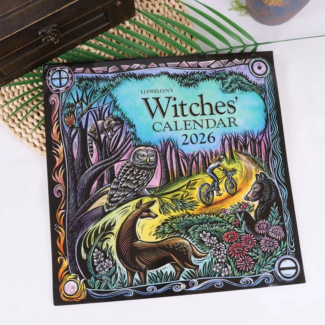 Witch CalendarWitch 2026 Gift Creative Personality Witches' Calendar for Altar Divination Magic Wall Decor New Year Gift